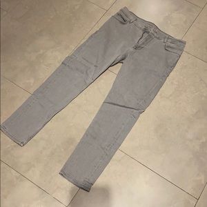 Slim fit light grey jeans